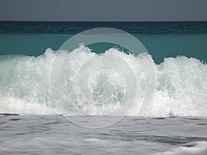 Wave Crashing on the Shore