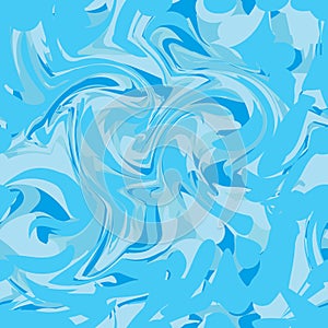 Wave crazy water seamless pattern