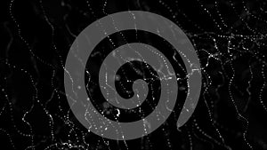 Wave 3d. Big data visualization. Data technology background. Abstract background. 3d rendering. Data array visual concept.