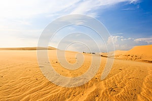 Wave on desert at Mui Ne, South Vietnam