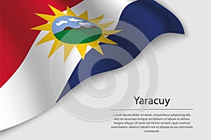 Wave flag of Yaracuy is a state of Venezuela