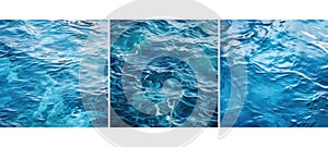 wave flowing blue water background texture