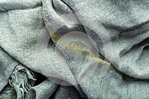 Wave gray textile material texture as a background. Grey textile pattern for design in fashion as abstract background. Abstract