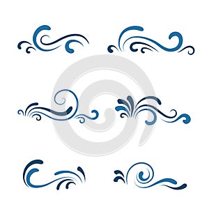 Wave icon set