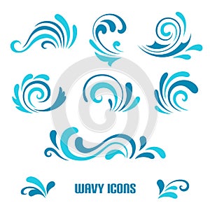 Wave icons