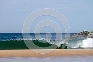 Wave in Leblon Beach - Rio de Janeiro, Brazil