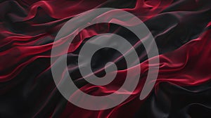 Wave like movement in the style of red flowing fabrics background