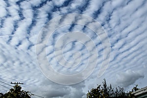 Wave-Like Undulatus Clouds Over Torrance, California Before a Storm