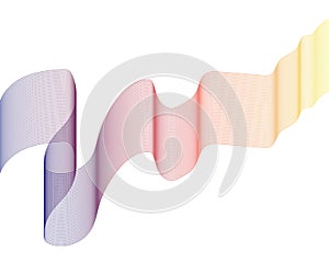 Wave line illustration vectors