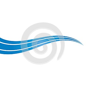 Wave line Template. vector concept illustration