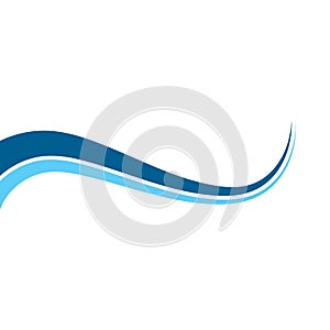 Wave line vector concept illustration