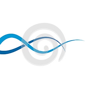 Wave line vector concept illustration
