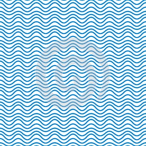 Wave line and wavy zigzag pattern