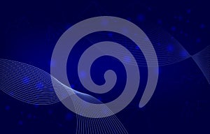 Wave Lines Digital Network Connection Internet Computer Technology Background