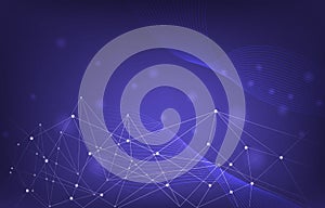 Wave Lines Digital Network Connection Internet Computer Technology Background