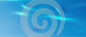 wave lines pattern smooth curve flowing dynamic for concept of technology