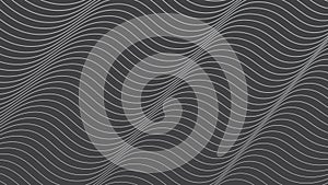 wave minimal linear monochrome abstract background. Vector curved lines pattern