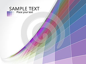 A wave mosaic effect