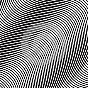 Wave Oblique Smooth Lines Pattern in Vector