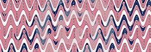 A wave pattern curving american flag style background illustration graphic long