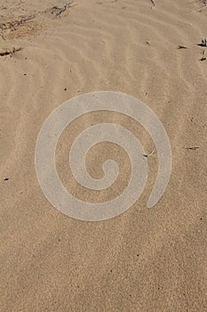 Wave pattern in desert sand dunes