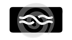 Wave Pattern, Water and Fluid Movement Symbol, vector design Generative AI