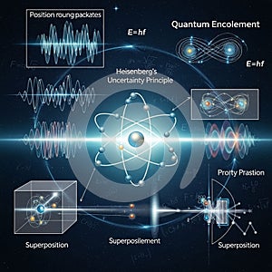 Wave patterns labeled Position roung packates and Superposition .