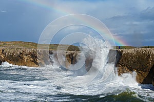 WAVE AND RAINBOW in bufones de pria photo