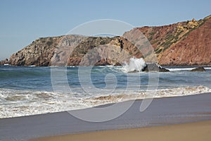 Wave on Rock, Amado Beach; Algarve