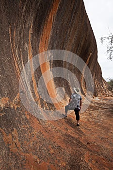 Wave Rock Formation, Elachbutting Rock, Western Australia