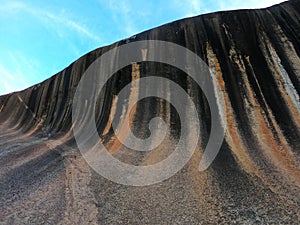 The Wave rock in Hyden Western Australia