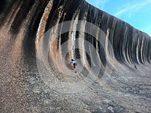 The Wave rock in Hyden Western Australia