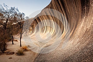 wave rock in western Australia