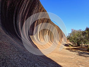 Wave rock in Western Australia