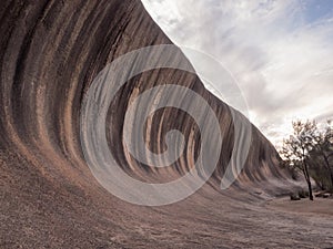 Wave Rock, Western Australia at sunset