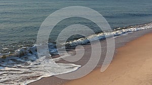 Wave and sand at Chaam beach Thailand