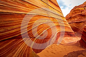 The Wave sandstone formation in Arizona