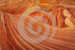 The Wave sandstone formation in Arizona