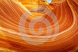 The Wave sandstone formation in Arizona