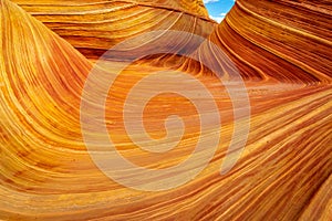 The Wave sandstone formation in Arizona