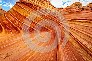 The Wave sandstone formation in Arizona