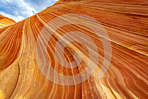 The Wave sandstone formation in Arizona