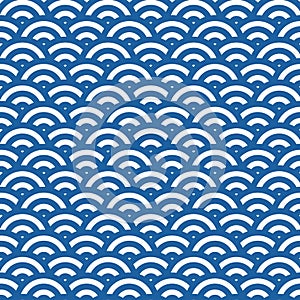 Wave simple seamless pattern