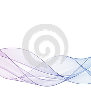 Wave blue smoke background. Vector illustration. eps 10