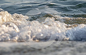 wave splash sea beach macro