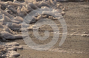 wave splash sea beach macro