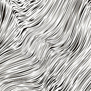 Wave Stripe Background. Grunge Line Textured Pattern