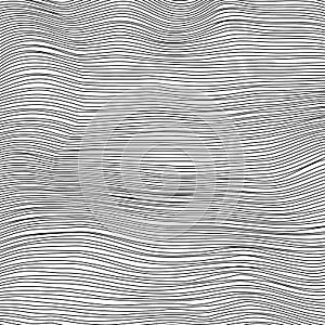 Wave Stripe Background. Grunge Line Textured Pattern