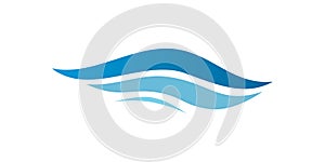 Wave symbol. Waves logo. Wave vortex icon. Vector