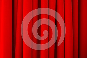 Wave texture red curtain. abstract background